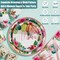 Hawaiian Luau Birthday Party Decorations 329PCS Tropical Aloha Rose Gold Party Supplies for Summer Beach Decor Disposable Dinnerware Set